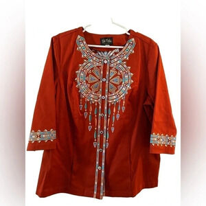 Bob Mackie wearable art jacket size 1 X